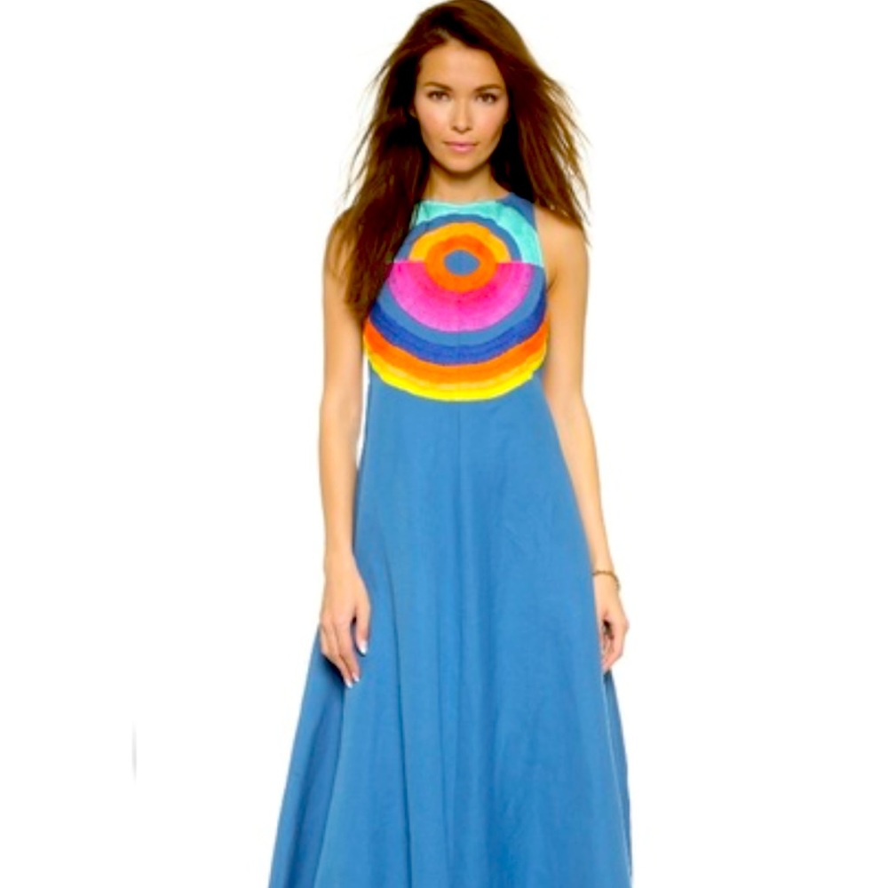 Mara Hoffman Embroidered Cut Out Dress